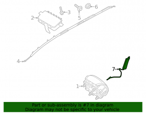 Kia Sportage 23-26 passenger seat airbag for manual seat