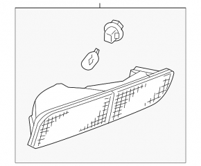 Reflector rear right Mitsubishi Outlander 14-15 prerest