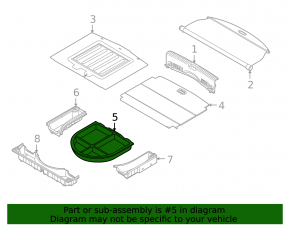 Trunk tray central Kia Niro 17-22 HEV