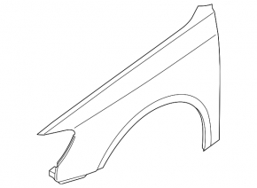 Front right wing Audi A3 8V 16-18 e-tron