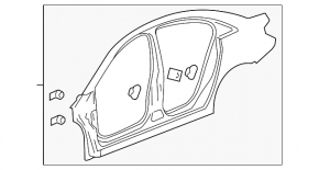 Quarter wing rear left Chevrolet Cruze 11-16