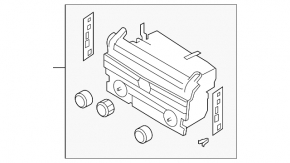 Tape player, CD changer, Radio, Mazda3 03-09 dashboard
