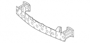 Front bumper reinforcement Mazda 3 14-16 BM prerest