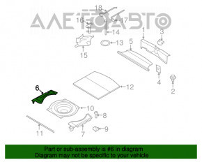Foam plastic for tool right Mazda CX-7 06-09