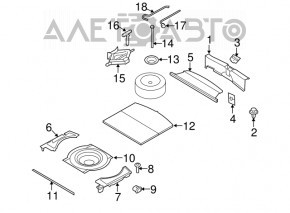 Foam plastic for tool right Mazda CX-7 06-09
