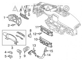 Mazda CX-5 Hazard Warning Button 17-
