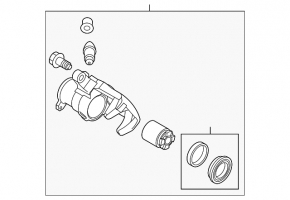 Rear right support Mazda CX-9 16- electric