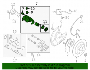 Rear right support Mazda CX-9 16- electric
