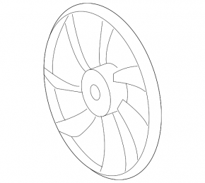 Left Cooling Fan Impeller for Lexus LS 08-17 AWD