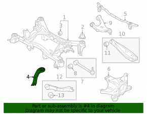 Rear subframe burr right Subaru Outback 20-23