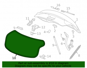 Chevrolet Impala 14-20 Trunk Lid Seal