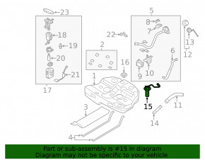 Hyundai Sonata 11-15 Large Fuel Tank Valve