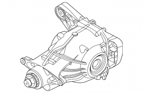 Rear differential gearbox BMW X7 G07 19-20 N63 3.38 53k was water