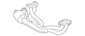 Exhaust manifold with catalytic converter Subaru Forester 17-18 SJ 2.5