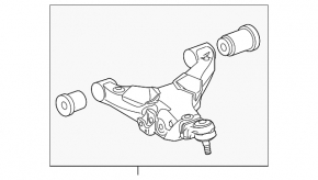 Lower control arm front left Toyota Sequoia 08-16