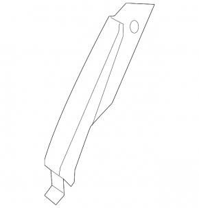 Side panel 2nd row seats right Audi A6 C7 16-18 leather black, scratch