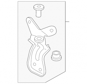 Upper air conditioning valve block bracket for Audi E-Tron 20-23