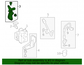 Upper air conditioning valve block bracket for Audi E-Tron 20-23