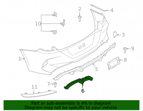 Left exhaust tip frame for BMW 8 G15 G16 20-25 M8