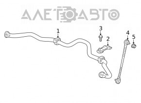 Front stabilizer link left Honda Accord 18-22 CTR