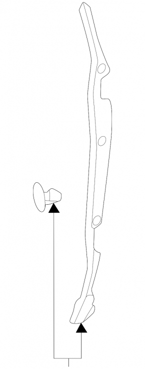 Door seal side rear right BMW X1 F48 16-22 front