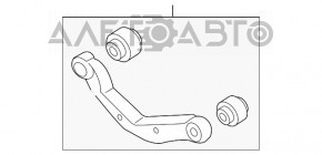 Upper rear left control arm for Hyundai Sonata 15-17 (iron)