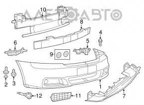 Front Bumper Guard Chrysler 200 11-14