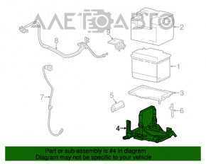 Battery bracket Fiat 500L 14-17
