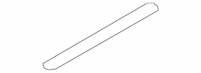 Outer front right threshold trim Nissan Leaf 11-12 black, broken guide