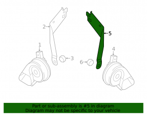 Bracket signal low VW Touareg 11-17
