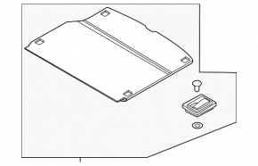 Kia Niro 23-26 PHEV black trunk floor