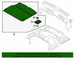 Kia Niro 23-26 PHEV black trunk floor