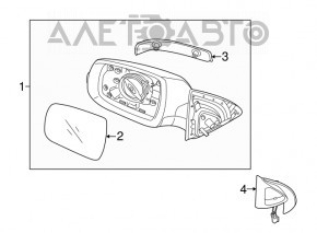Turn signal repeater left mirror Kia Sorento 10-15
