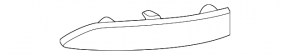 Rear bumper reflector right Audi A4 B9 20-23 inner part