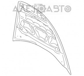 Naked hood Porsche Cayenne 958 11-14
