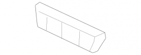Mercedes W213 E 17-20 rear bumper towing hook cap, lower part, AMG pkg