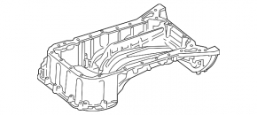 Oil pan Mercedes GLC 16-19 2.0