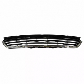Lower grille front bumper Ford Fiesta 14-19 rest gloss with chrome strip