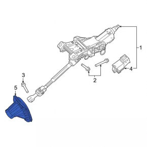 Ford Fusion mk5 17-20 steering column boot