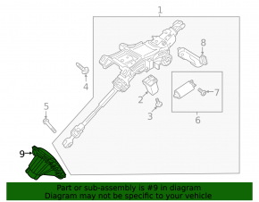 Ford Fusion mk5 17-20 steering column boot