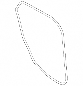 Rear left door seal for Lincoln MKX 16-18
