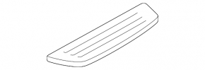 Black rear outer left door sill trim for Mazda 6 14-21