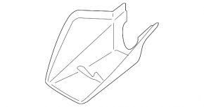Interior mirror trim Ford Edge 19- black, complete