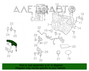 Dodge Journey 11-14 Keyless Front Right Outer Door Handle