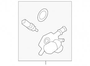 Cooling system tee Hyundai Tucson 16-18 1.6T