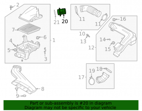 Air flow meter Hyundai Elantra 21- 2.0 with housing
