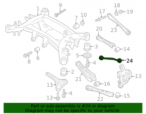 Upper control arm front rear left BMW X3 F25 11-17
