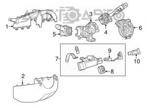 Right steering column switch for Chevrolet Cruze 16-19