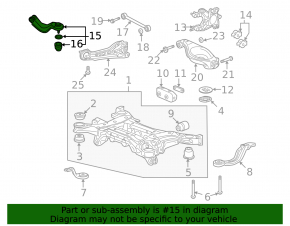 Upper rear left control arm for Acura RDX 13-18 4WD