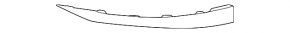 Left front bumper lip for Toyota Crown 23-26
